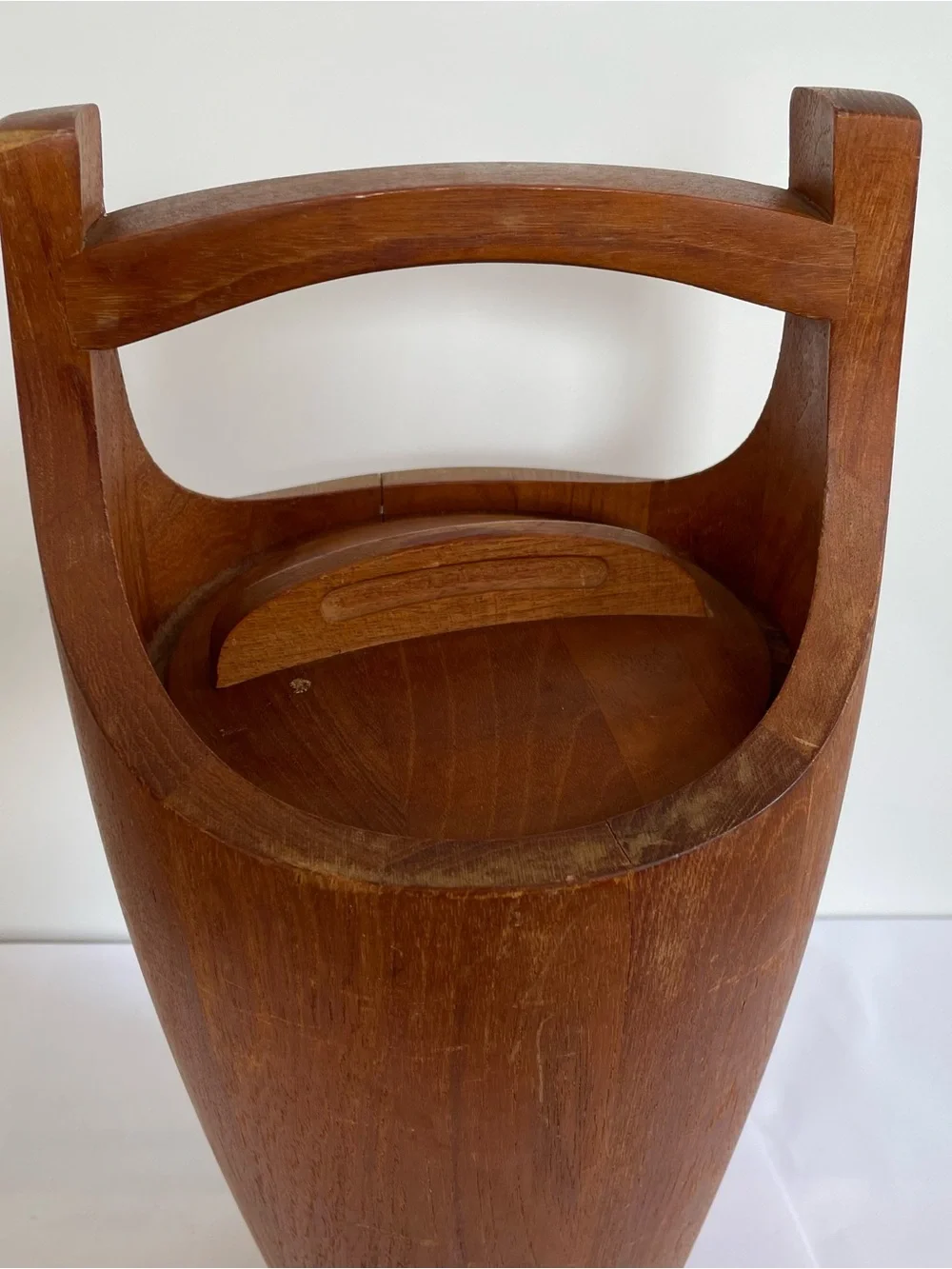 Vintage Dansk Congo Teak Ice Bucket Mid Century Modern